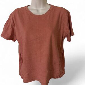 Hollister Co. Women's Orange and Pink T-shirt
